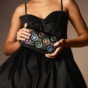 Betsey Johnson Rise to the Occasion Bejeweled Crossbody Bag